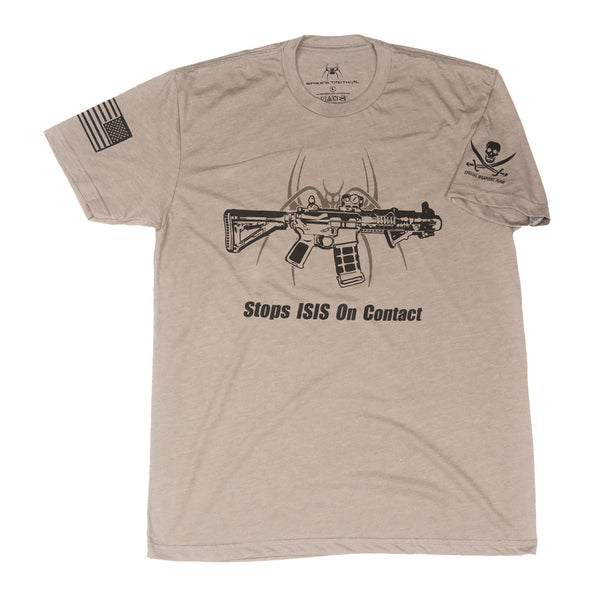Spike's Tshirt Stops Isis Gray Lg